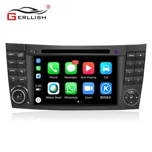 Pemutar Dvd Mobil Android 2 DIN 7 Inci, untuk Mercedes Benz W211 CLK W209 CLS W219 Radio Navigasi Stereo GPS
