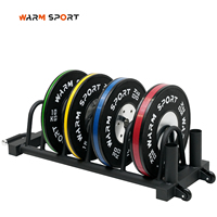 Équipement de musculation, haltères de musculation, plaques de musculation noires de compétition avec bande de couleur, 10KG, 15KG, 20KG, 25KG