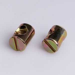 Dadi a barilotto scanalati GDTYF <span class=keywords><strong>HKM</strong></span> M6 X15mm in acciaio al carbonio zincato grado 8.8 per mobili, letti, culle e sedie - Product Image 3