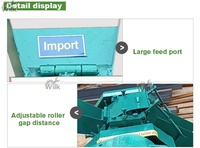 Commerciële Twee-Hand Suikerrietsap Extractor Crusher Machine Met Motor Motor Voor Fruitverwerking