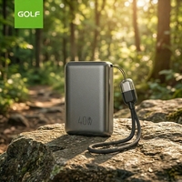 Batterie Li-Polymère Portable Ultra-Mince OEM 10000mAh, Chargeur Mobile Mini à Charge Rapide PD 40W, Sortie 35W