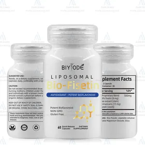 BIYODE bio-fisétine complément de soins de santé liposomal soutien immunitaire capsules de fisétine