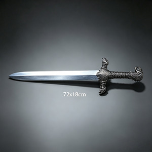 Épée d'otage en plastique non affûtée de 72 cm, accessoire de cosplay LARP pour fête d'Halloween, festival de la Renaissance, collection en gros - Product Image 4