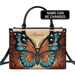 Handbag Manufactures Factory Outlet Women'S Luxury Bag Handbag Beautiful Butterfly Pattern Design Custom Women Handbags