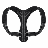 Correcteur de posture réglable en maille perforée, respectueux de la peau, avec logo personnalisé OEM, pour le soutien quotidien au bureau et la correction de la posture des épaules et du dos.