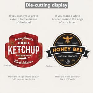 Quality Choice Custom Size Water-Resistant High-Temperature Resistant <strong>Strong</strong> <strong>Adhesion</strong> <strong>Vinyl</strong> Logo <strong>Stickers</strong> for Food Industry - Product Image 4