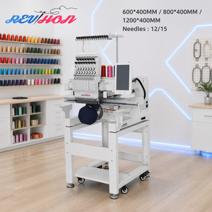 Máquina de bordar computarizada de una sola cabeza REVHON 12/15 agujas con área de bordado de 600 x 400 mm - Product Image 1