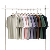 T-shirt 100% coton pour homme, impression personnalisée, broderie, épaules tombantes, manches courtes