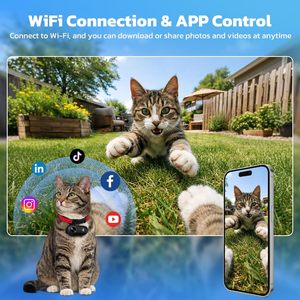 Cámara Corporal Mini L20 4K WiFi con Pantalla de 1.47'', Montaje Magnético, Cámara POV Portátil con <span class=keywords><strong>Time</strong></span> <span class=keywords><strong>Lapse</strong></span> y Diseño Ligero - Product Image 6