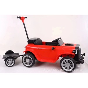 Children Electric Four Wheel Remote Control Car Parent Child Toy Vehicle With Seat Double Battery Classic Design Red White Green - Product Image 4