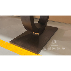 Good Quality Unique White Marble Top Black Wood Base Dinning Room Desk <b>Table</b> Rectangle <b>Dining</b> <b>Table</b> Set Rectangle <b>Table</b> - Product Image 6