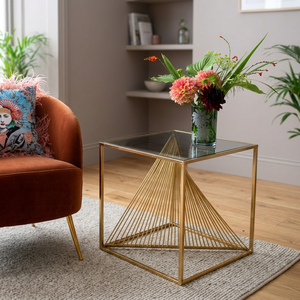 Metal Wire Design Rectangular <b>Table</b> With <b>Glass</b> <b>Top</b> Home Decor Furniture for Living Room Furniture Simple and Attractive <b>Tables</b> - Product Image 3