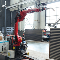 Estación de Soldadura Robótica Rotativa para Vigas de Acero Estructural en Forma de H de ZMDE Manufacturing, Robot de Soldadura para Vigas de Acero
