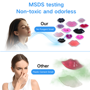 Niedrige Kosten Hoher Standard Entspannen Sie den Körper Lippen geformte Schönheit heißes kaltes Gel für Detumeszenz Guter Preis - Product Image 4