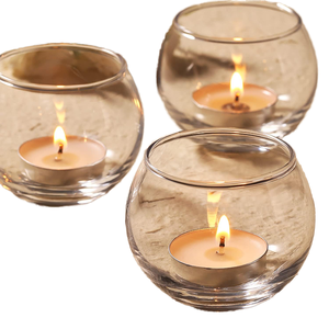 Porte-bougies cylindriques en verre transparent réutilisables, écologiques, pour centres de table de mariage, décoration intérieure, fournisseur de cadeaux - Product Image 1