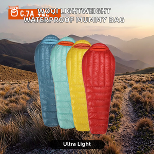 Sac de couchage pour adultes, en duvet d'oie, super léger, portable, pour le camping en plein air, 3 saisons, unisexe, type momie - Product Image 2