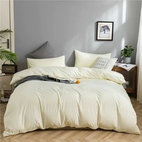 Ensemble de draps de lit Modal de luxe, couleur unie, doux, pour hôtel, vente en gros