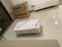 Meuble TV Minimaliste Moderne Blanc, Table Basse, Ensemble de Meubles pour la Maison, Vente en Gros Usine