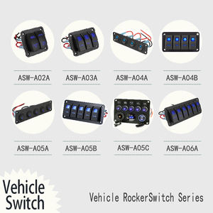 Wintai-Tech แผงสวิทช์โยก2ช่องสวิตช์ไฟ LED สีฟ้าแผงสวิทช์ยานยนต์2ช่อง - Product Image 2