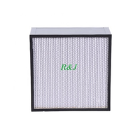 Filter HEPA H14 Efisiensi Tinggi 99,99% Buatan Khusus Bentuk Jamur 320x320x220 Elemen Filter Udara Galvanis Biosafe Cabin LAF