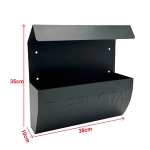 Porte-brochures mural en métal résistant <span class=keywords><strong>aux</strong></span> intempéries, boîte de rangement pour brochures publicitaires personnalisable pour la promotion commerciale - Product Image 5