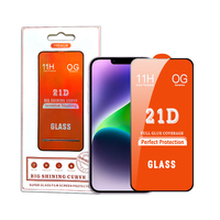 Protection d'écran en verre trempé anti-bulles à couverture intégrale 11H 21D pour IP 12 13 14 au prix le plus bas de l'usine