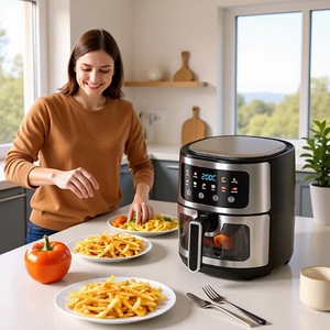 Friggitrice ad <span class=keywords><strong>Aria</strong></span> Multifunzione Silver Crest 2800W 10L con Controllo Digitale, Friggitrice Elettrica Multifunzione Touch per Uso Domestico - Product Image 5