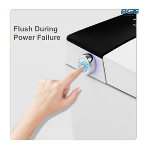 Nouvelle toilette intelligente 2025 pour usage domestique, entièrement automatique avec chauffage du siège, détection au pied, chasse d'eau et réservoir électrique, toilette <span class=keywords><strong>à</strong></span> siphon en S - Product Image 3