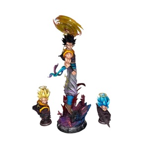 Estatua de <span class=keywords><strong>Gogeta</strong></span> <span class=keywords><strong>Dragon</strong></span> Bell GK con 3 Cabezas Intercambiables, Figura de Anime de PVC con Efecto de Energía - Product Image 5