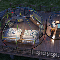 Dôme Igloo Transparent Luxe « Full House » en PC, Maison Bulle d'Extérieur pour Glamping et Restaurant, Design Premium