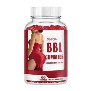 BBL Booty Gummies Men Herbal Extracts High-Protein Organic <b>Enhance</b> Curvy Bigger <b>Butt</b> Fast Growth Firm Lift Berry Fruit - Product Image 1
