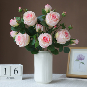 ช่อดอกกุหลาบประดิษฐ์ Ruilisi สีขาว สำหรับตกแต่งงานแต่งงานและบ้าน - Product Image 2