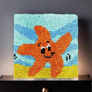 Vente <span class=keywords><strong>en</strong></span> gros Nouveau tapis personnalisé à crochet Jouets faits à la main Étoile <span class=keywords><strong>de</strong></span> <span class=keywords><strong>mer</strong></span> Cadeau pour les amis Tapis Toile Crochet à loquet - Product Image 4