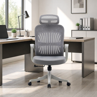 Chaise de bureau ergonomique moderne pivotante en maille avec support lombaire réglable, chaises de direction de luxe, personnalisation de mobilier de bureau
