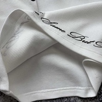 Chemise thermique à manches longues en coton gaufré 100% MT1498, 320g, impression personnalisée sur écran, t-shirt à manches longues, vêtements décontractés pour hommes