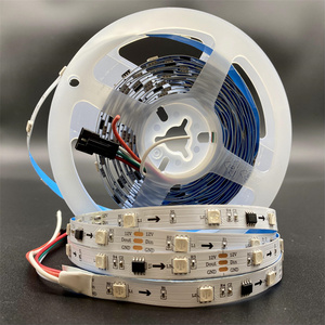 Programlanabilir WS2811 IC LED Şerit Işık 12V 24V RGBIC SMD 5050 <span class=keywords><strong>Arduino</strong></span> Raspberry Pi Projesi için Adreslenebilir Dijital Bant - Product Image 1