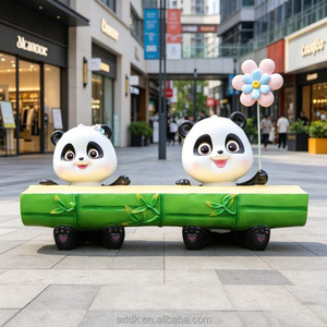 Y930 Banco Decorativo de Jardín con Diseño de Conejo de Dibujos Animados, Asiento Personalizado con Figura de Animal para Parque, Silla Larga de Descanso para Niños en el Parque Infantil - Product Image 2