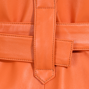 Nuovo Arrivo: Cappotto in <span class=keywords><strong>Pelle</strong></span> di Pecora con Collo e Polsini in Pelliccia di Pecora Mongola, Giacca in Vera <span class=keywords><strong>Pelle</strong></span> da <span class=keywords><strong>Donna</strong></span> Moda Autunno Inverno - Product Image 6