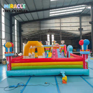 Grand château gonflable commercial sur le thème des animaux, avec toboggan, en PVC, pour <span class=keywords><strong>location</strong></span> en extérieur - Product Image 3