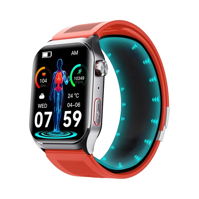F520 Air Pump Smart Watch Blood Pressure ECG HRV Fall Alarm Body Temperature Multi Sports Modes Fitness Tracker