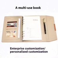Cuaderno con Cubierta de Cuero Extraíble, Diseño Creativo, Encuadernación de Hojas Sueltas, Diario para Tomar Notas, Agenda Personalizable
