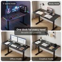 Bureau de jeu moderne en métal pour étudiants - Utilisation commerciale et domestique - Conception extensible
