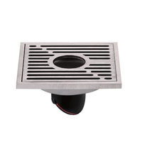Couverture grille carrée cuisine toilette douche salle de bain moderne bain laiton drain de sol