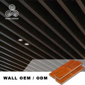 Pannello Acustico in PVC Effetto Legno MUMU per <span class=keywords><strong>Soffitto</strong></span> Residenziale, Rivestimento Decorativo per Portico e Galleria - Product Image 3