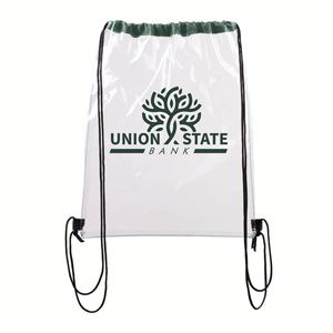 Custom Logo Waterproof PVC Clear Plastic Drawstring Draw <b>String</b> Backpack <b>Bags</b> - Product Image 4