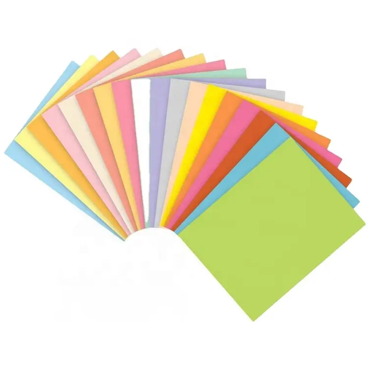 Цветная картонная доска формата А4, цветная копировальная бумага, цветная картонная бумага