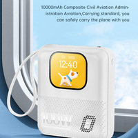 Akıllı Yapay Zeka Taşınabilir Mini Telefon Görüşmesi Müzik Çalma Kayıt Hızlı Şarj 22.5W LED Ekranlı Powerbank