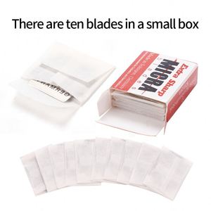 100 Piezas/caja de Herramientas para Uñas, Cuchillas para Pedicura, Cuchillas de Acero Inoxidable de Doble Filo para Eliminar Callos, Cuchillas de Afeitar MICRA - Product Image 2