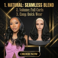 Perruques en gros à ondulations lâches en pouces, texture Yaki épaisse sans colle, noir naturel, fibre haute température résistante à la chaleur, sans couture