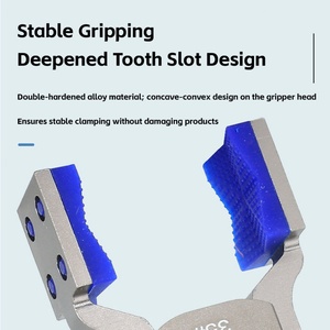 JD Pneumatic <b>Robot</b> Clamp <b>Mini</b> GR04.100J1080 Fixture Wide Opening Flexible Silicone Pad for Injection Molding Manipulator Gripper - Product Image 3